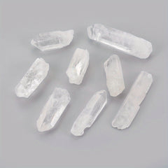 2" 2.54/5.08cm Transparent Quartz Crystal Point Pendant