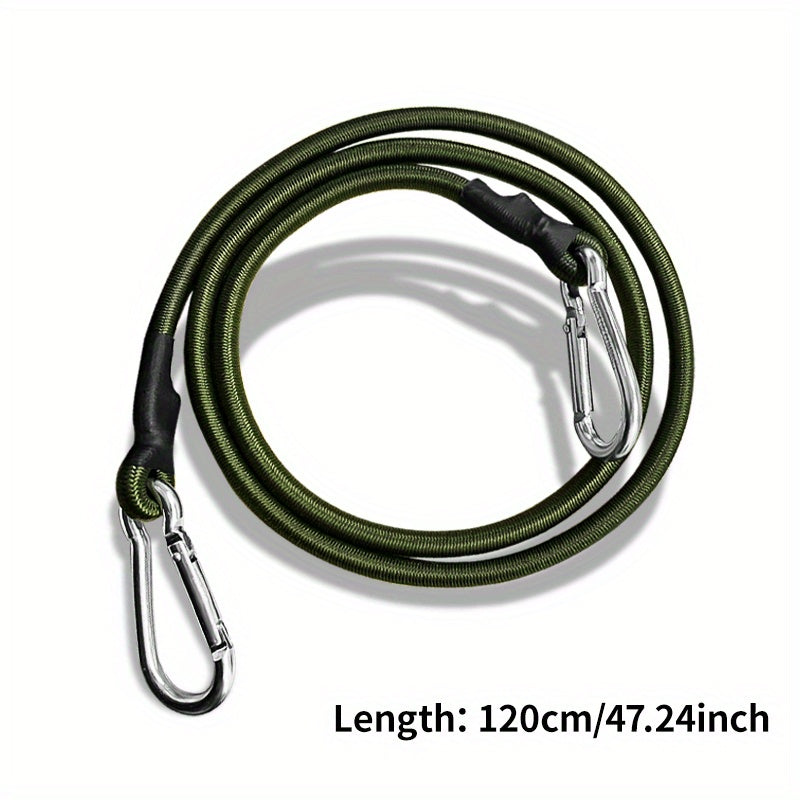 Elastic Rope for Camping and Outdoor Activities with Carabiner Lanyard