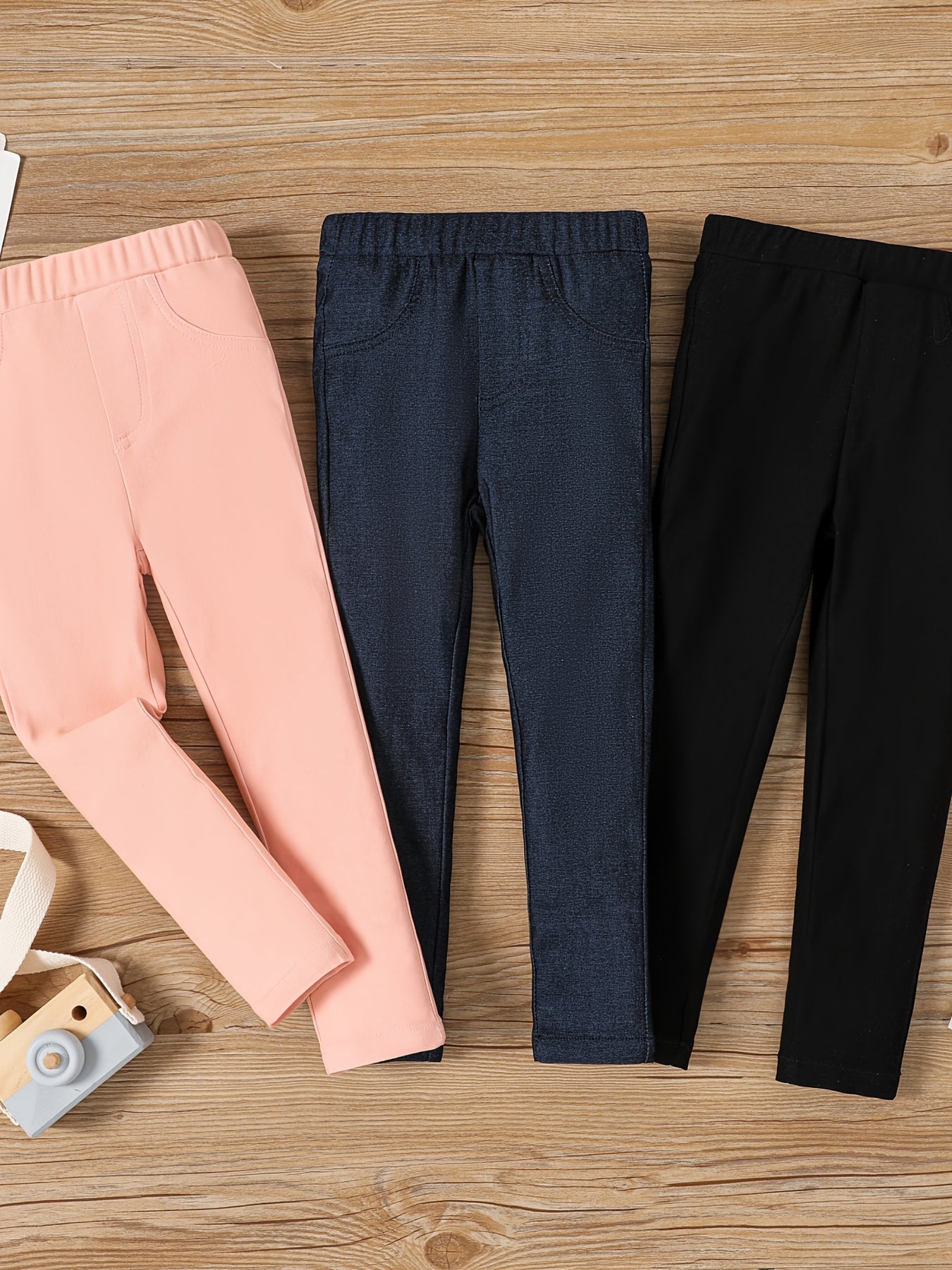 Girls Slim Fit Basic Legging Pants Stretch Casual Legging Bottoms