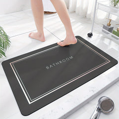 Absorbent Bathroom Floor Mat Quick Drying Non-slip Easy to Clean