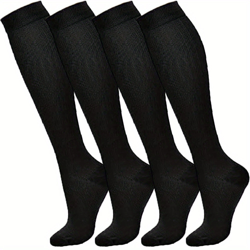 4 Pairs Copper Compression Socks Improve Circulation Reduce Swelling Relief Pain