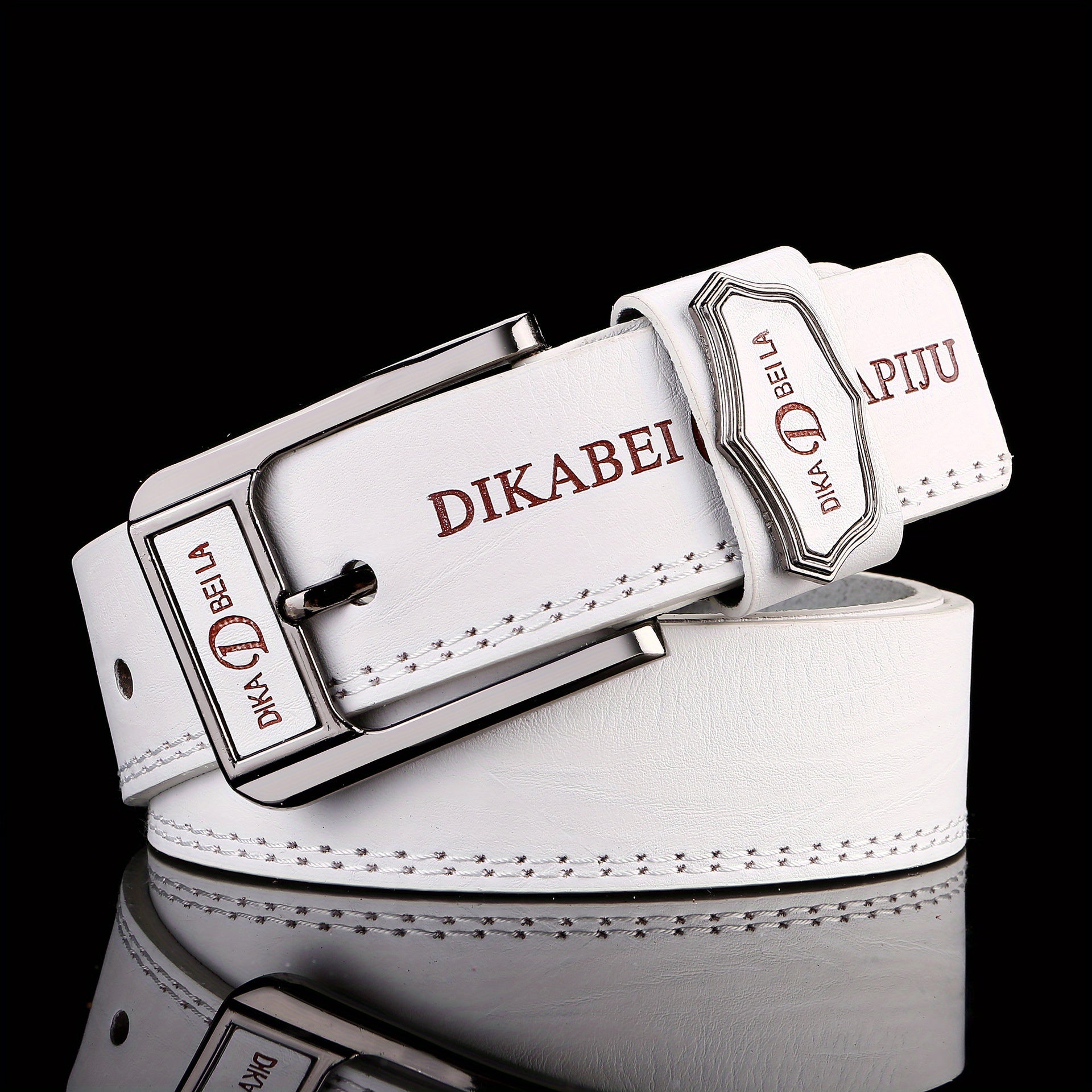 Classic Unisex PU Leather Belt Punk Solid Jeans Pants Belt