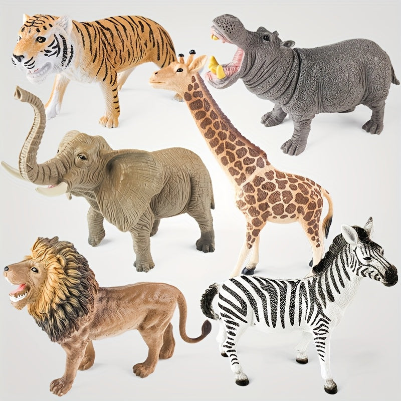 Educational PVC Wild Animal Toys for Kids Over 3 Years