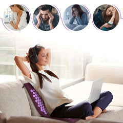 Yoga Acupressure Massage Mat Set with Pillow & Storage Bag