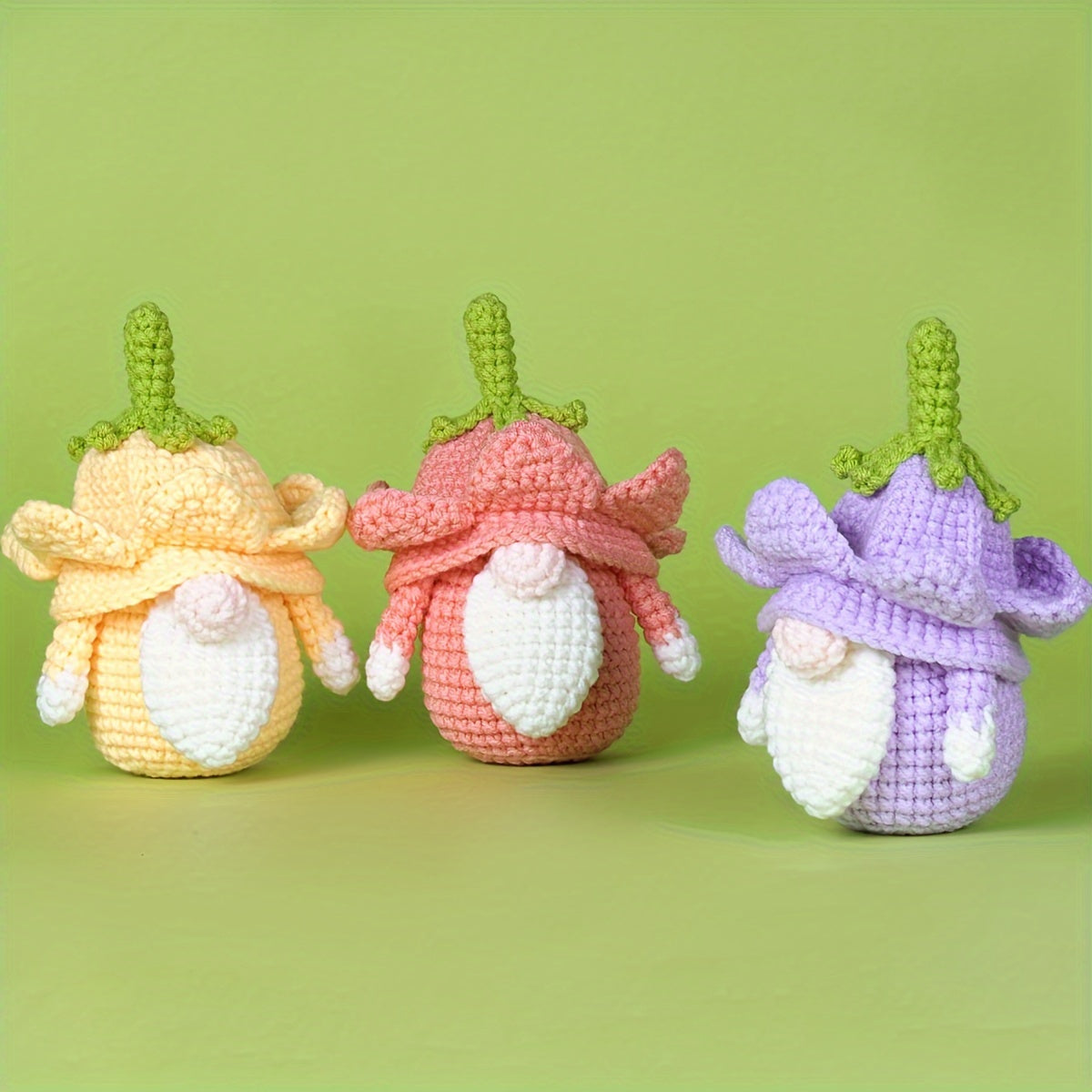 Crochet Material Pack DIY Woolen Crochet Elf Ornament