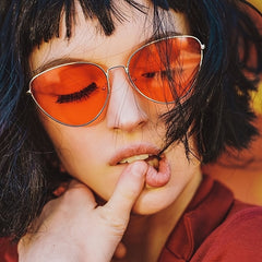 Cat Eye Women Sunglasses Vintage Shaped Sun Glasses UV400