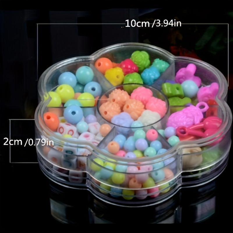 Kids Beaded Toys DIY Necklace Bracelet Plum Box Educational