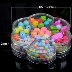Kids Beaded Toys DIY Necklace Bracelet Plum Box Educational
