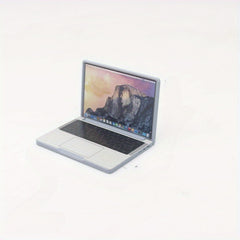 1:12 Scale Foldable Laptop Model Realistic Toy for Dollhouse Decor