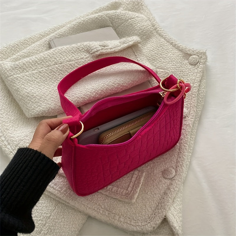 Crocodile Pattern Hobo Bag Shoulder Bag Women's Casual Handbag