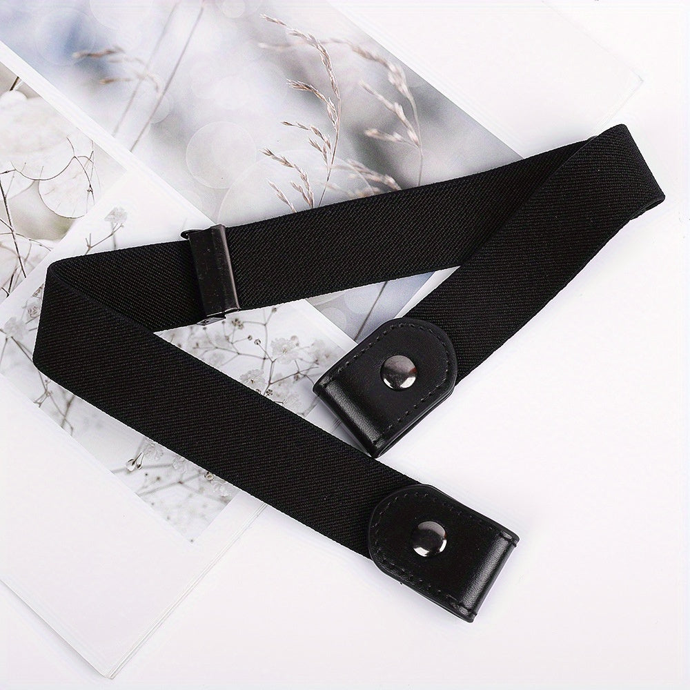 No Buckle Stretch Elastic Waist Belt For Jeans Pants