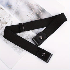 No Buckle Stretch Elastic Waist Belt For Jeans Pants