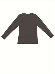 Women's Long Sleeve Lounge Top - Crew Neck Sleepwear