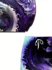 Sea Wave 3d Print Men's 2pcs Hoodie & Sweatpants Set for Autumn Winter