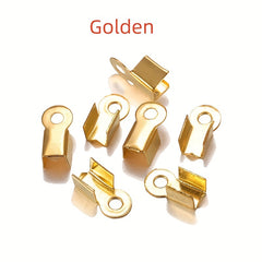 200pcs Cove Clasps Cord End Caps for Jewelry Making DIY Supplies