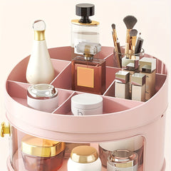 Flip Style Cosmetic Storage Box for Dressing Table and Household Organization