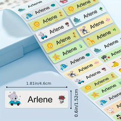 Custom Name Stickers Waterproof Labels Animal Tags Pack Of 120 180pcs