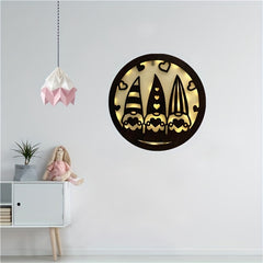 Cross Border Children's Room LED Creative Lamp Wooden Hanging Sign