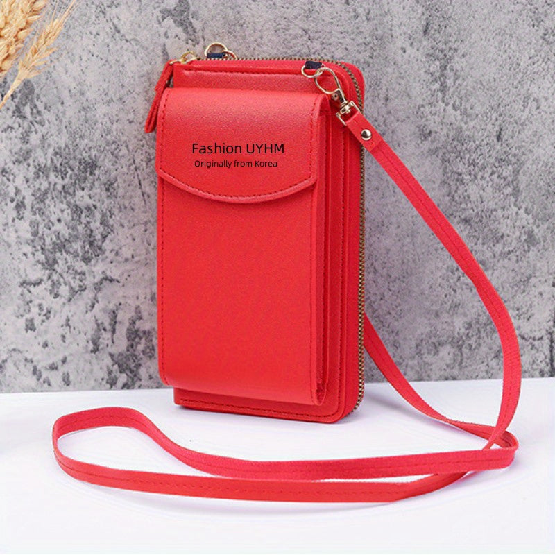 Women's Mini Crossbody Wallet Zip Clutch Purse