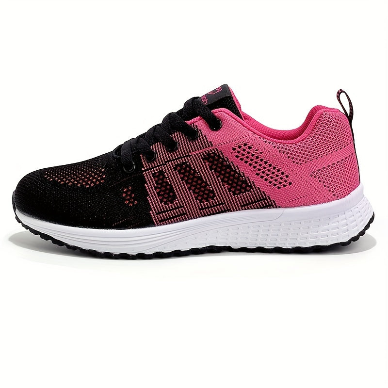 Women's Knit Weaving Running Shoes Non slip Outdoor Casual Sneakers