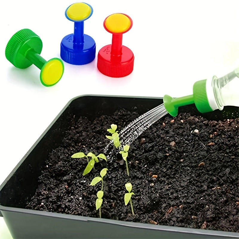 3pcs Plastic Bottle Cap Sprinkler Watering Flower Spray Head