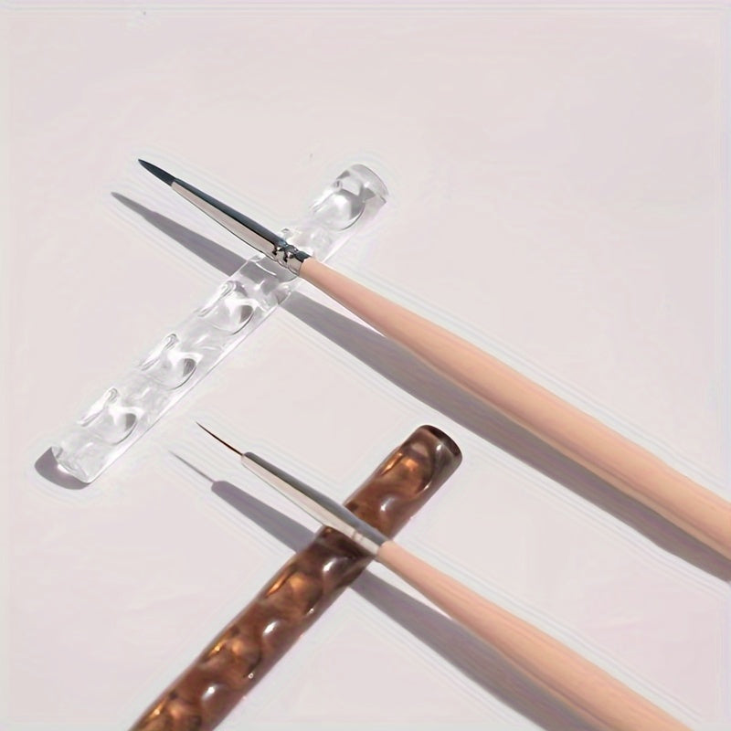 5 Slot Transparent Art Brush Holder for Painting Brushes