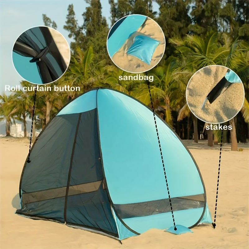 Beach Mosquito Net Tent Easy Install Reusable Quick Opening Folding Tent