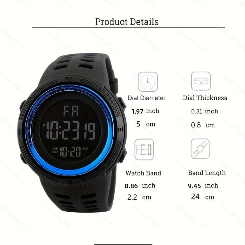 Outdoor Sports Watch Waterproof Luminous Multifunctional Large Screen