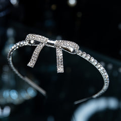 Crown Water Drill Butterfly Knot Headband