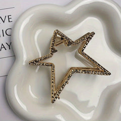 Pentagram Metal Hair Clip Niche Hair Claw Fairy Girl's Hair Accessories