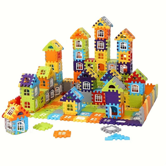 100Pcs House Assembly Building Blocks Large Size