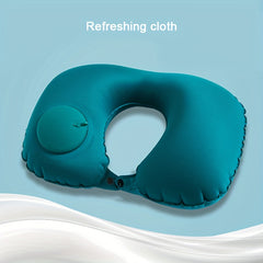 Inflatable U-Shaped Pillow for Comfortable Travel
