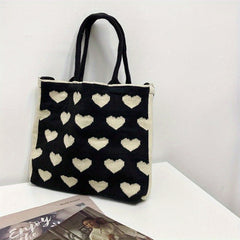 Vintage Woven Tote Bag Women's Casual Handbag & Shoulder Purse