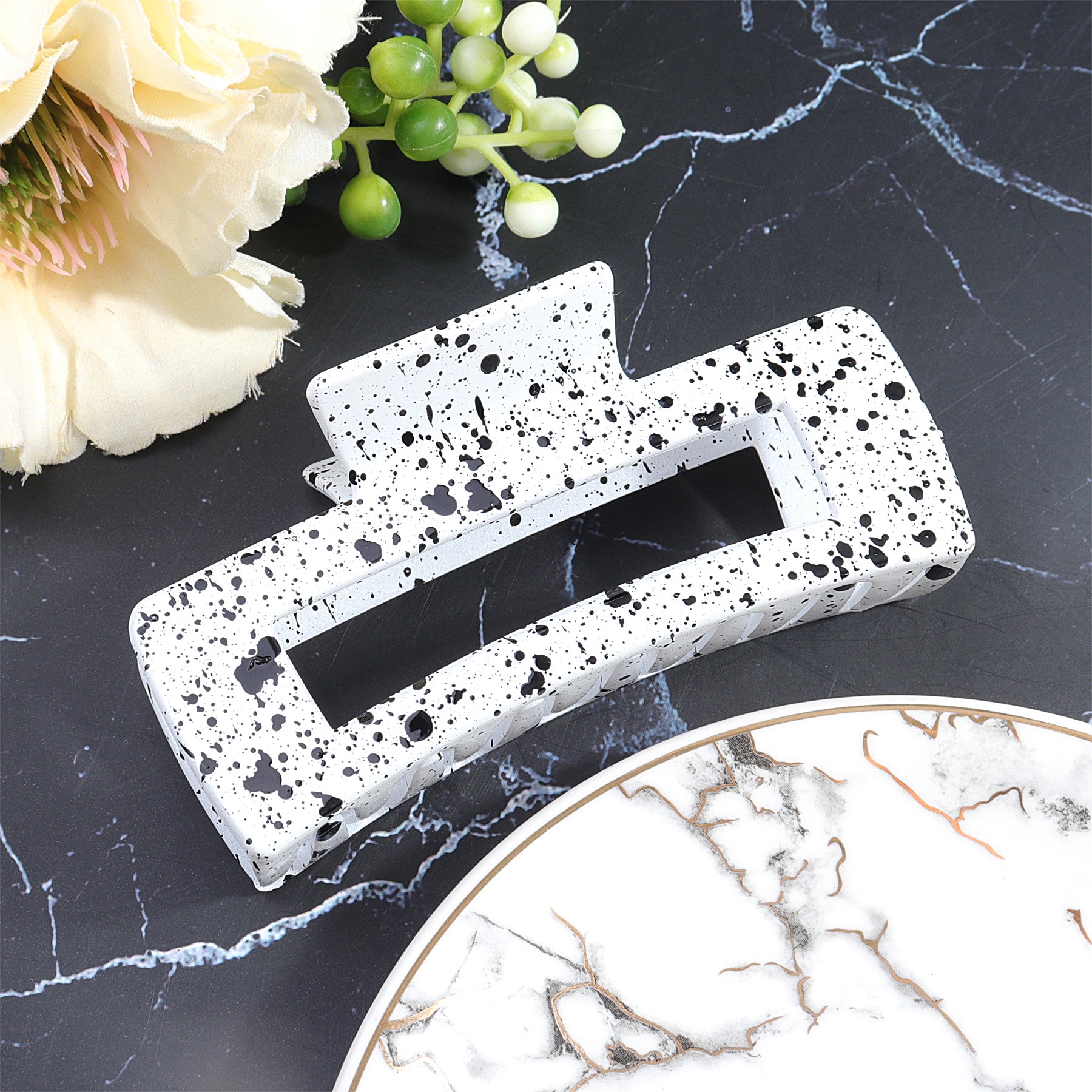 Large Square Crescent Hair Claw Clip Women's Hair Accessories