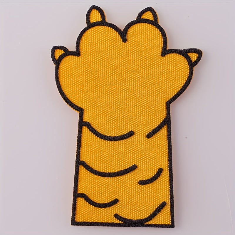 3pcs Dog Paw Cloth Stickers Iron On Sew On Embroidered Applique Patch DIY