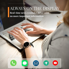 Women's 1.3'' AMOLED Smartwatch - Answer Calls, Fitness Tracker