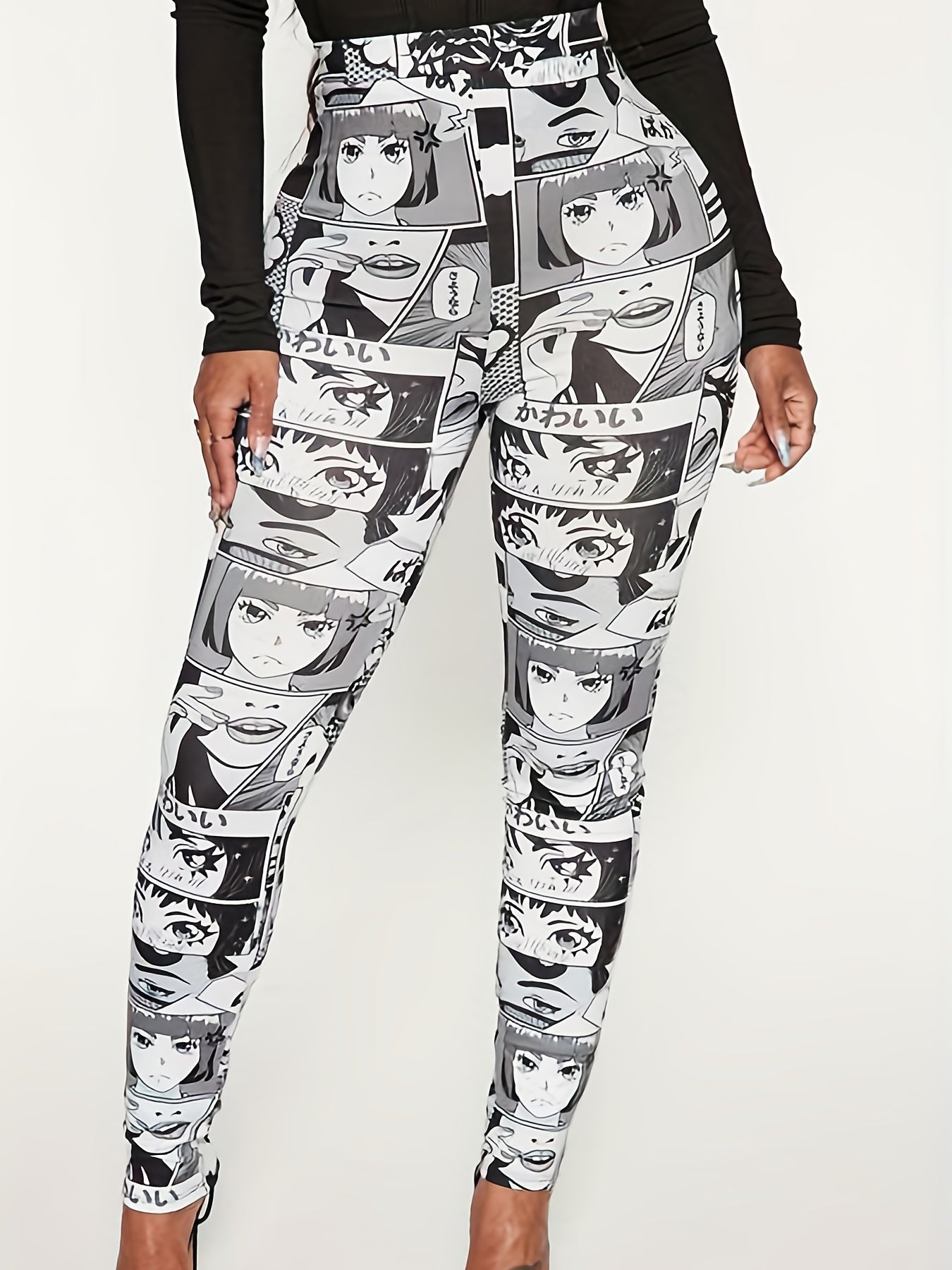  Women's Cartoon Print Leggings