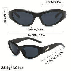 Y2K Cat Eye Sunglasses UV400 Sports Sun Shades Beach Summer Party