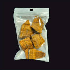 2OZ 4OZ Natural Tiger's Eye Rough Stones for Tumbling Wicca Reiki Healing