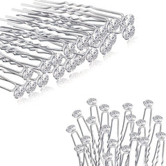 20pcs Rhinestone Bridal Wedding Hair Pins Hair Clips for Women and Girls