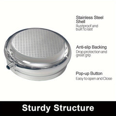 Siamese Cat Art Pill Case 3 Compartment Pocket Sized Pill Box