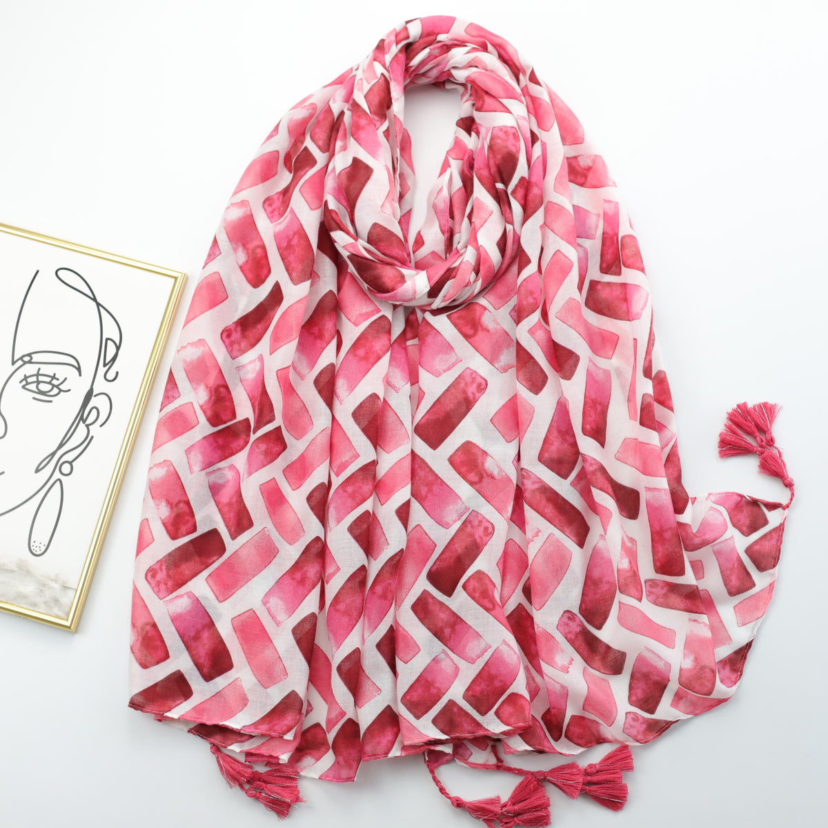 Tassel Scarf Spring & Summer Shawl Casual Windproof Head Wrap