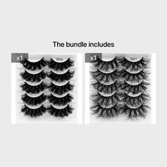 8D Cat Eye Faux Mink Lashes 5 Pairs Pack