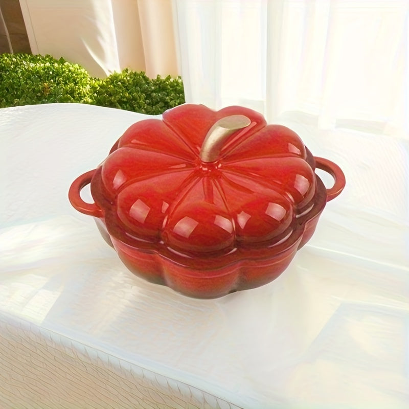 Pumpkin Enamel Pot 20 32 Cm Cast Iron Dutch Oven Casserole