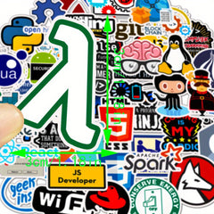 50pcs Waterproof Vinyl Stickers for Water Bottles Laptops Phones