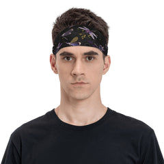 Dragonfly Sports Headband Sweat Wicking Stretchy Polyester