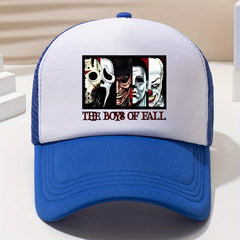 Unisex Mesh Sunshade Baseball Cap Clown Print