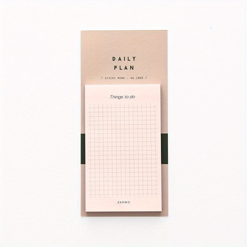 50-Sheet Tearable Sticky Week Monthly Planner Pad