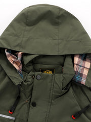 Men's Letter Print Baseball Jacket Waterproof Sports Jacket