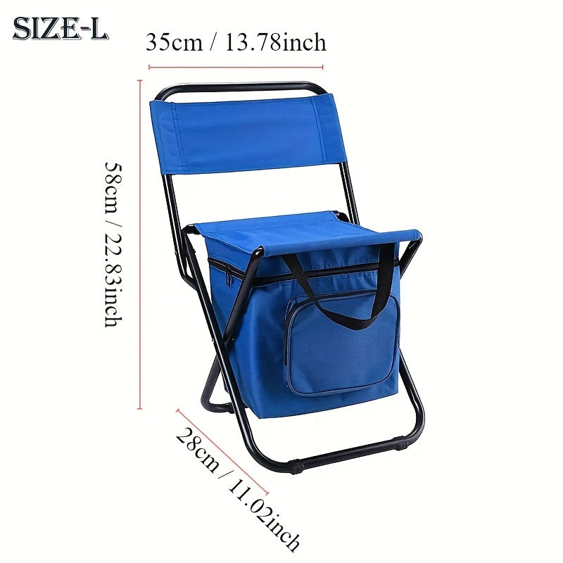 Fishing Chair With Cooler Bag Portable Lightweight Outdoor Chair For Fishing